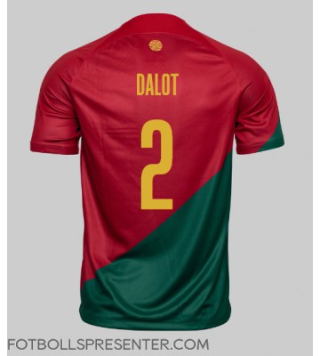 Portugal Diogo Dalot #2 Hemma Matchtröja VM 2022 Kortärmad